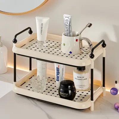 カップ収納ラック｜デスクトップ・水筒収納・食器棚・ティーカップ・水切りラック・クリーム風・キッチン用・カップスタンド