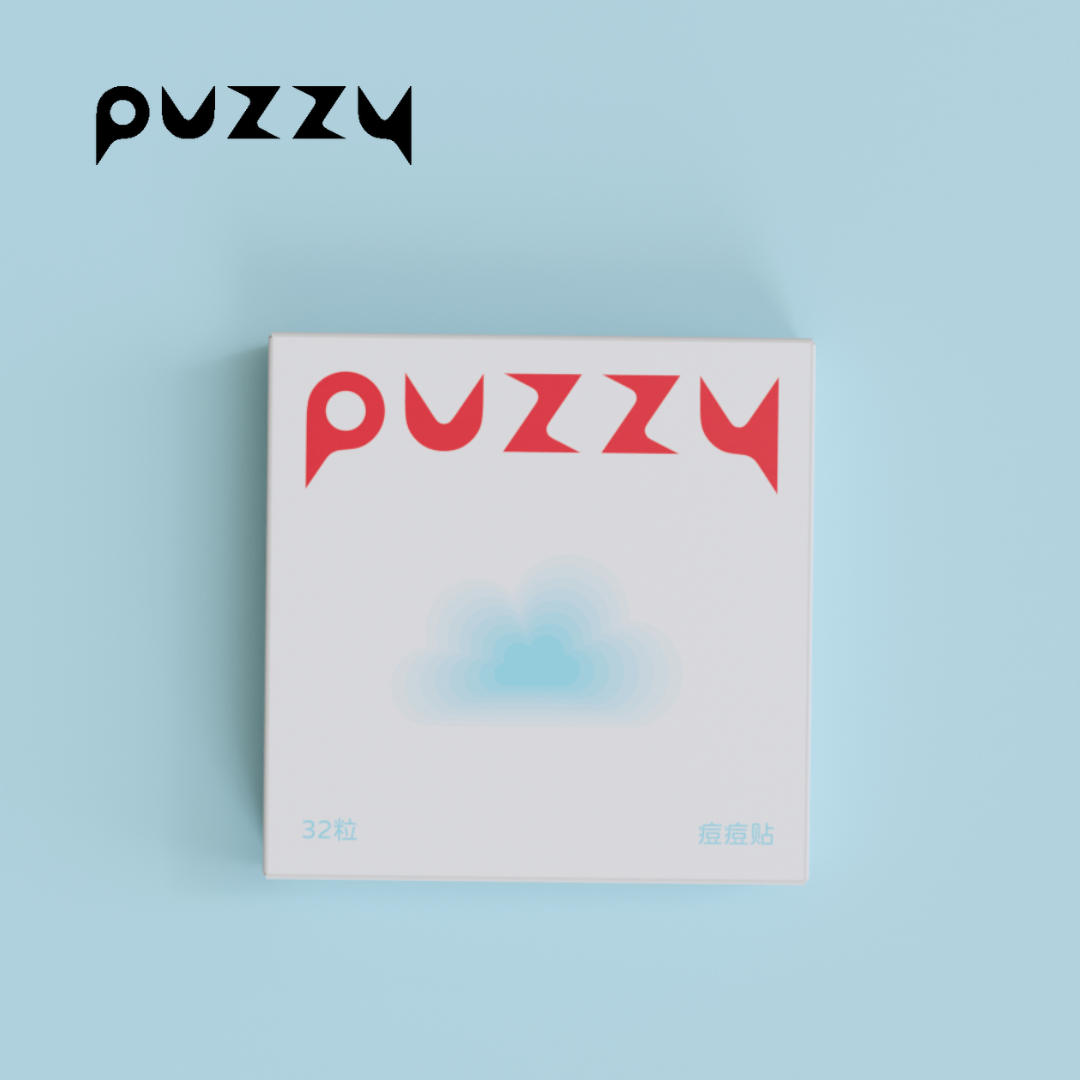 【32粒】Puzzyニキビパッチ｜カラフル・雲・可愛い・ニキビ跡カバー・メイクアップ可能・隔離効果|undefined