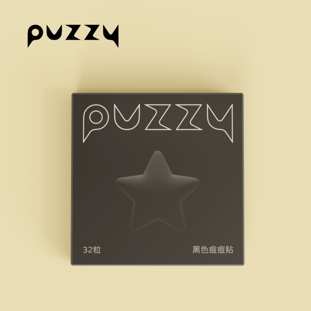 【32粒】Puzzy ニキビパッチ｜黒い・星・可愛い・カバー・ニキビ跡・メイク可能・隔離効果|undefined