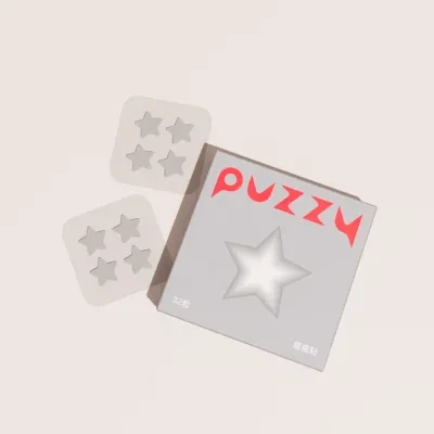 【32粒】Puzzyニキビパッチ｜銀色・星・かわいい・カバー・ニキビ跡・メイク可能・隔離効果