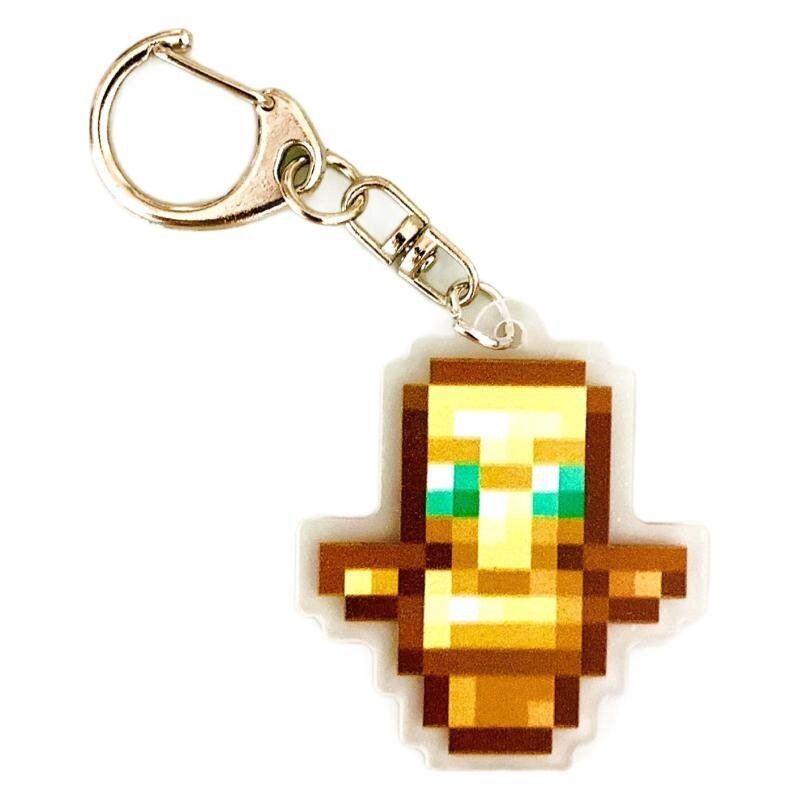 マイクラキーホルダー｜マインクラフトのキーリング・ネザー スター・不死のトーテム・アクリル素材・個性あふれるギフトチャーム|undefined