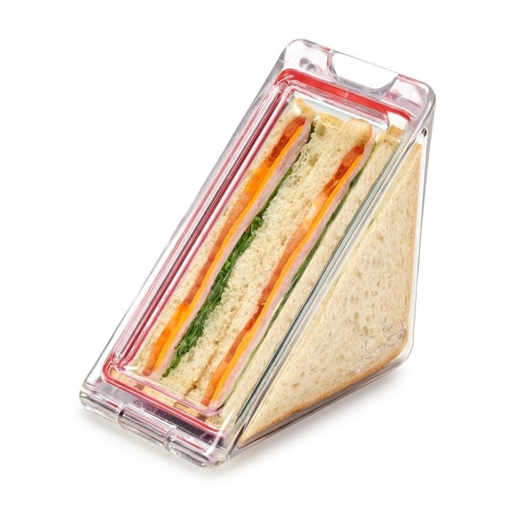 マグネット付き・サンドイッチ容器・透明・保存容器・再利用可能・AS食品素材|undefined