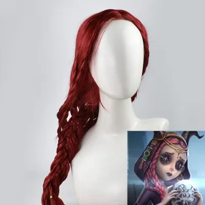 ウィッグ｜Identity V・コスプレ用・祭司フィオナ・編み込み・センター分け・長髪