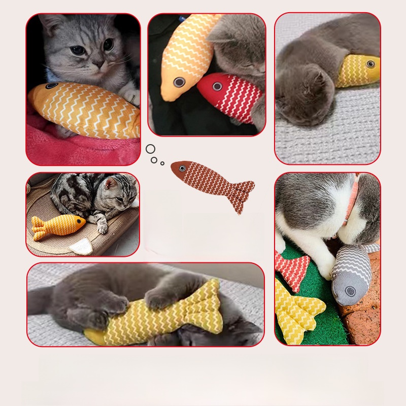 ペット用品・キャットミントおもちゃ・猫用・リアルな魚・歯磨き・猫じゃらし・ストレス解消・楽しめる|undefined