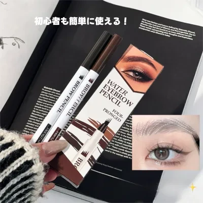 Stylish JOJODIARYアイブロウ｜スムーズ・発色良好・持続性・にじまない・防水・汗に強い・極細・眉ペンシル・根元がはっきり・使いやすい