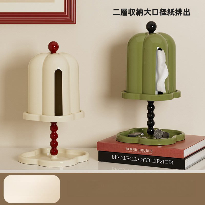 トイレットペーパーケース・高級感・二重収納・防塵・フタ付き・レトロ・シンプルデザイン|undefined