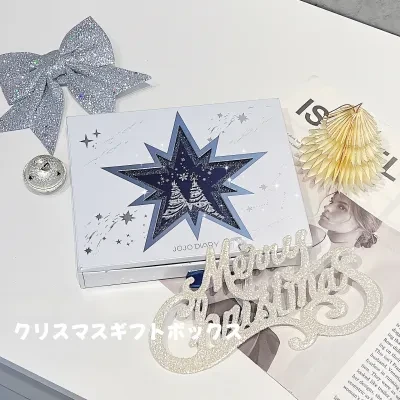 JOJODIARYメイクアップセット｜クリスマス・願い星・ギフトボックス・リップスティック・アイシャドウ・クッション・誕生日プレゼント・女性向け・おしゃれ