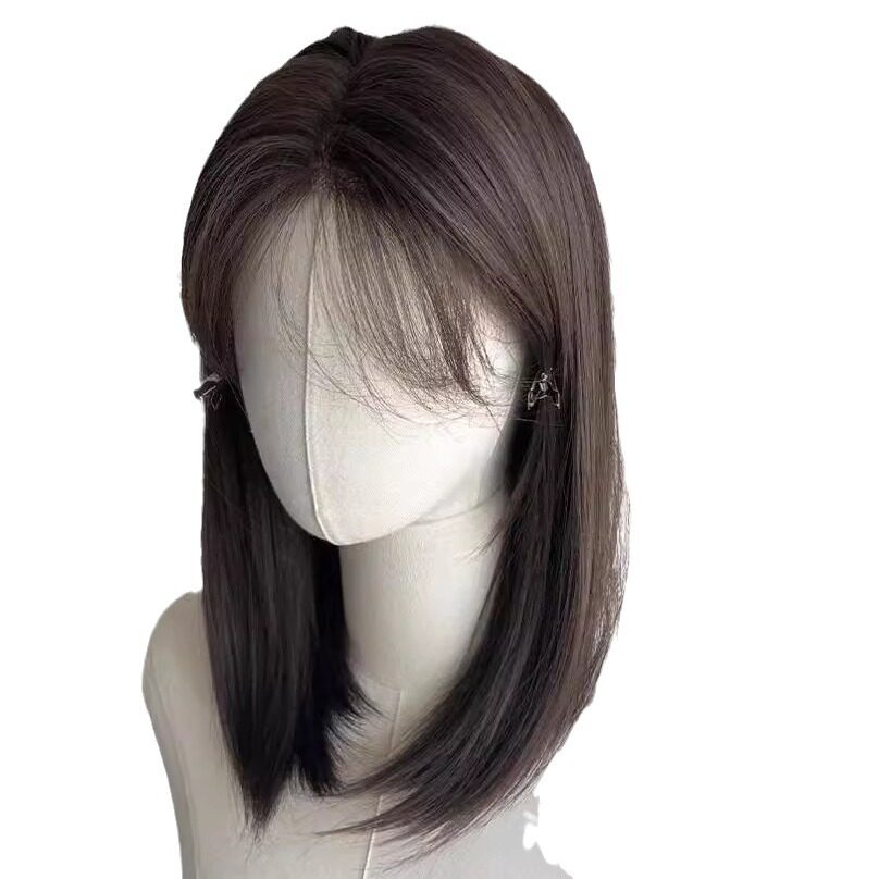 ウィッグ｜レース前髪・ボブ・ナチュラル・フルウィッグカバー・ヘアスタイル・気質・おしゃれ|undefined