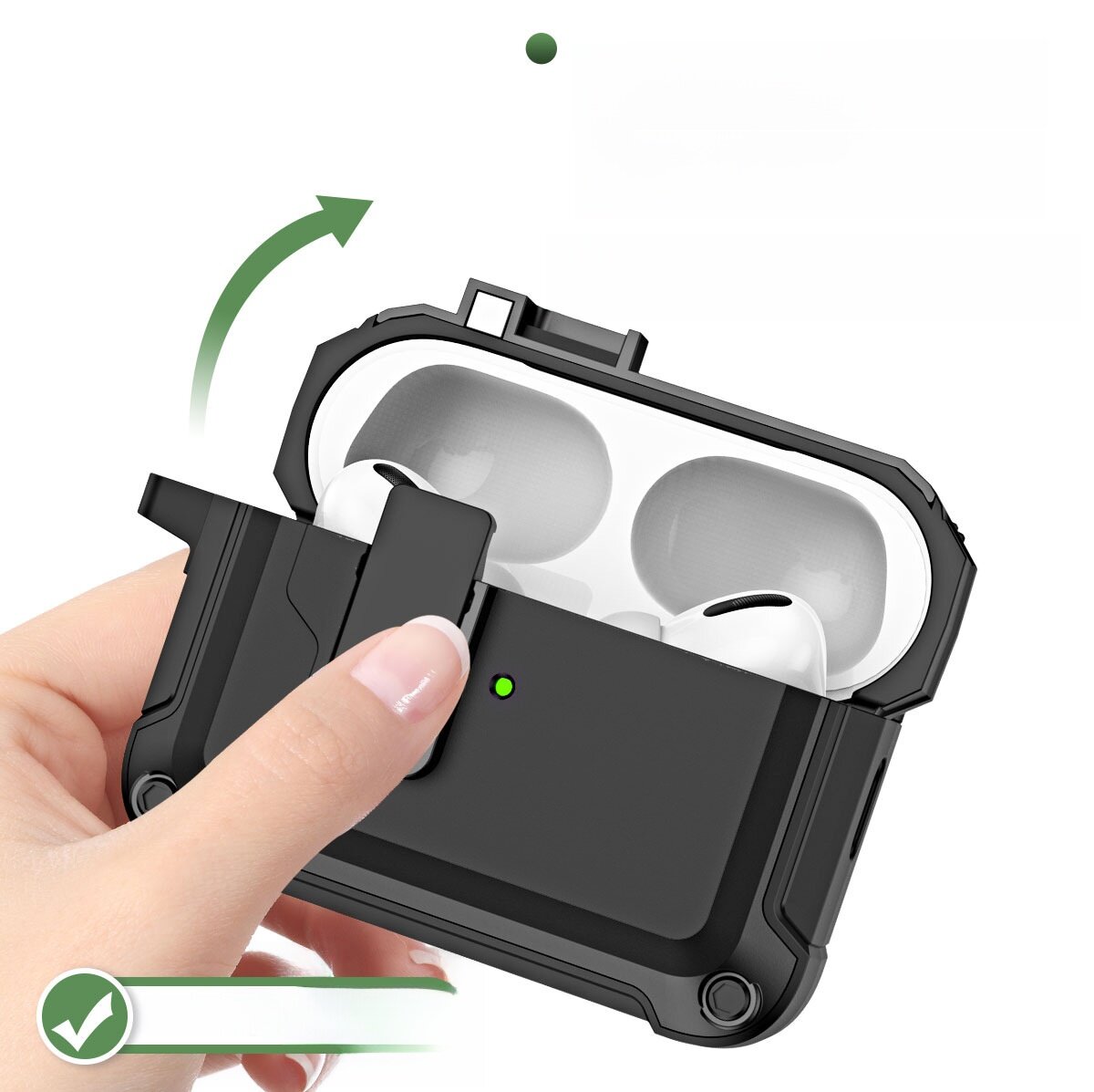 Apple AirPods Pro 2用保護ケー｜第3世代スイッチポップアップ・イヤホンカバー、AirPodsセット用保護ケース|undefined