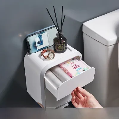 収納ボックス｜トイレ収納ボックス・壁掛け式・抽出式・家庭用・バスルーム用・取り付け不要