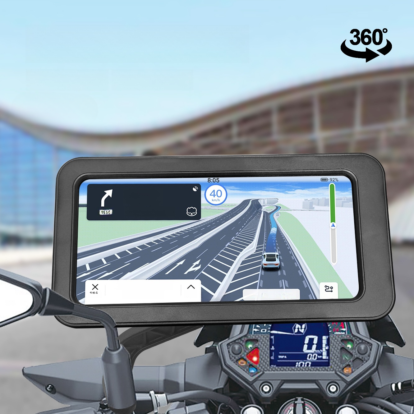 スマホホルダー｜自転車用・防水・スマホスタンド・新型・電動自転車・防雨カバー・衝撃吸収|undefined
