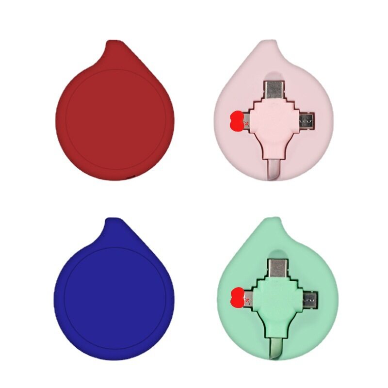 3in1データケーブル・急速充電・USB伸縮式・一つで三つ充電|undefined