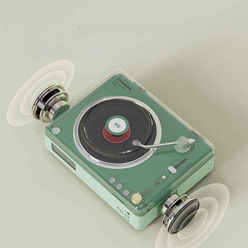 パンダCDプレーヤー|アルバム・Bluetoothスピーカー・音楽再生・コンパクト|undefined