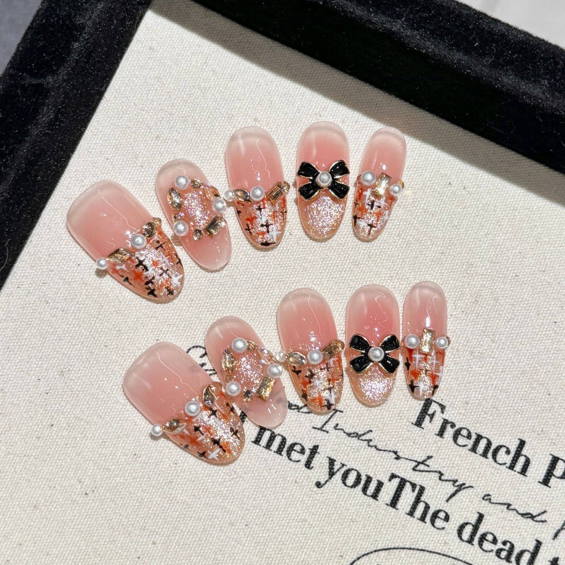 ネイルチップ｜フレンチスタイル・キャットアイ・ハンドメイド・カラメル・高級感・美しいネイル・肌を明るく見せる|undefined