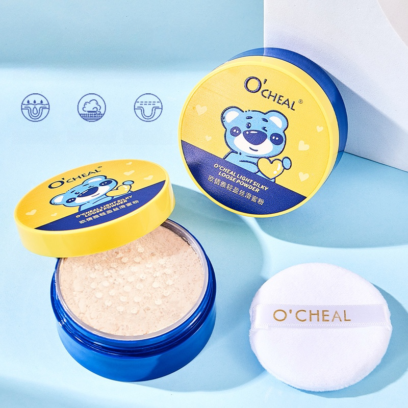 OCHEALフェイスパウダー｜ミニマル・クマ型・カバー力・皮脂コントロール・防水・耐汗・ロングラスティング・透湿性・粉浮きしない|undefined