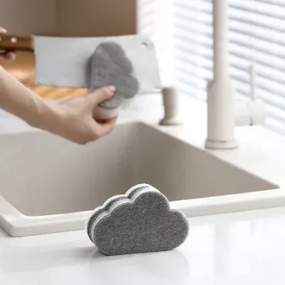 スポンジ｜洗浄ナイフ・多機能・油がつかない・家庭用・清掃用・キッチン専用・鍋用ブラシ・便利