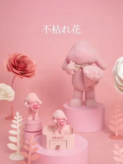 【バレンタインデー2025】不枯れ花｜バラ・告白・ウサギ・ギフトボックス・カップル・誕生日プレゼント・特別な日・贈り物