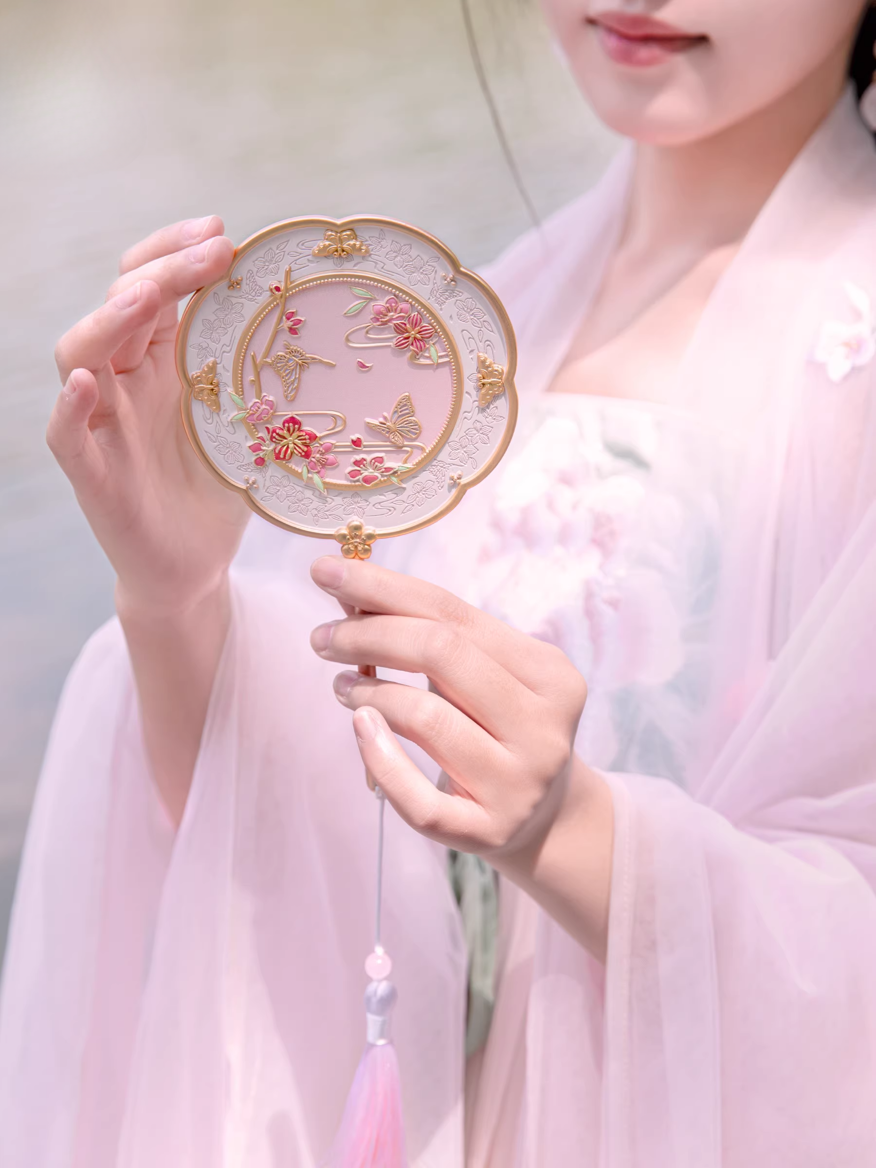 【バレンタインデー2025】手持ち鏡｜化粧鏡・携帯用・博物館風・文創商品・新年・誕生日プレゼント|undefined