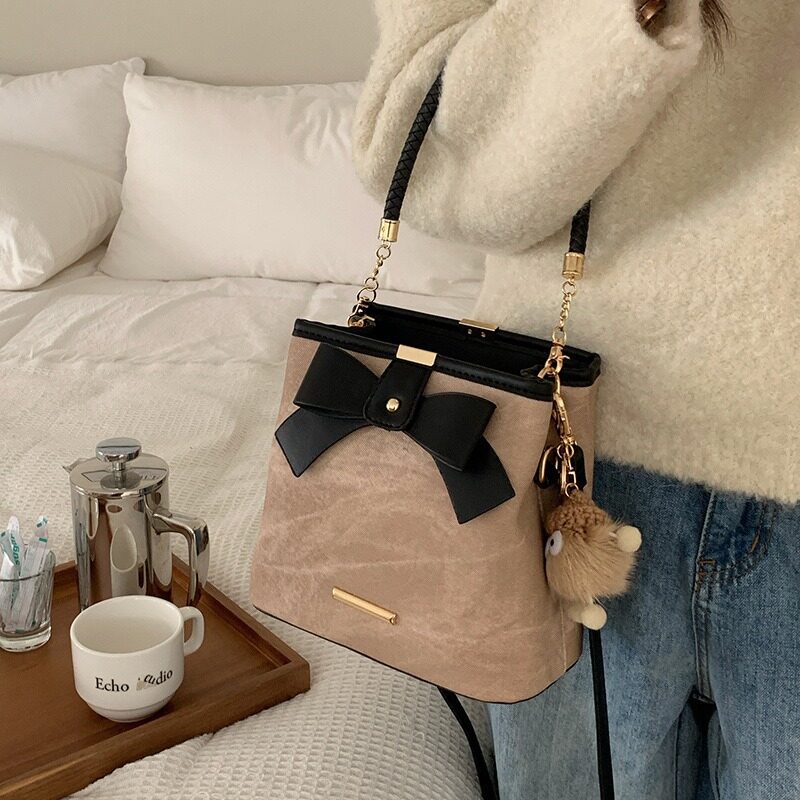 ハンドバッグ｜リボン・レトロ・アート・カジュアル・ショルダー・斜め掛け・レディース|undefined