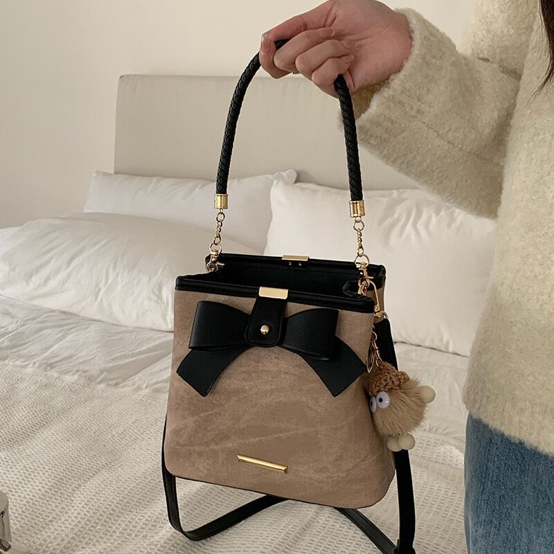 ハンドバッグ｜リボン・レトロ・アート・カジュアル・ショルダー・斜め掛け・レディース|undefined