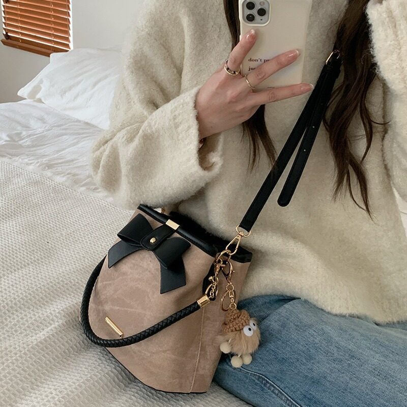 ハンドバッグ｜リボン・レトロ・アート・カジュアル・ショルダー・斜め掛け・レディース|undefined