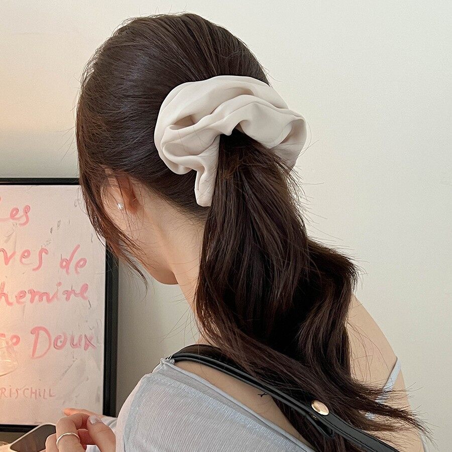 ヘアアクセサリー｜シュシュ・韓国風・無地・高弾力・お団子・ヘアゴム・ダメージレス・ポニーテール|undefined