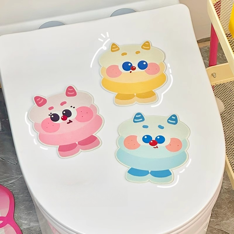 トイレ防臭シール｜カートゥーン・自己粘着式・防水・香り付き・かわいい・消臭・装飾シール|undefined