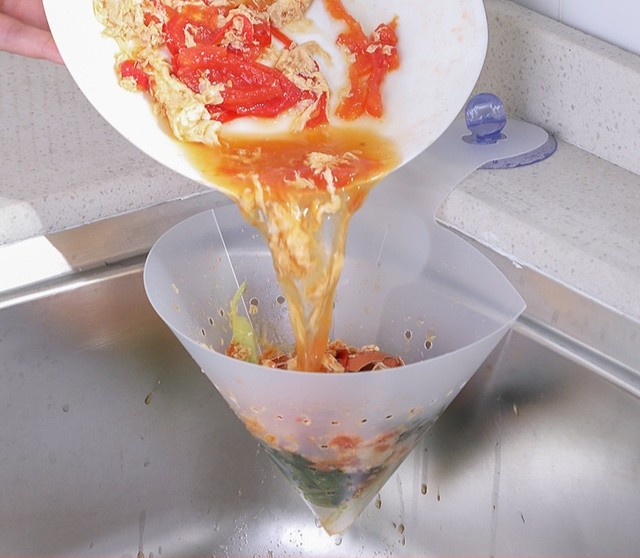 水切り袋｜３個入り・キッチンシンク用・自立式・食器洗い・野菜洗い・ゴミ袋・詰まり防止・残渣除去用|undefined