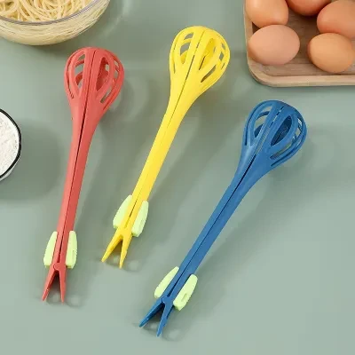 卵泡立て器｜キッチン用・多機能・麺つかみ・ゆで卵・混ぜる・焼きパン・穴あき・水切り・トング・スプーン