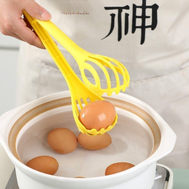 卵泡立て器｜キッチン用・多機能・麺つかみ・ゆで卵・混ぜる・焼きパン・穴あき・水切り・トング・スプーン|undefined