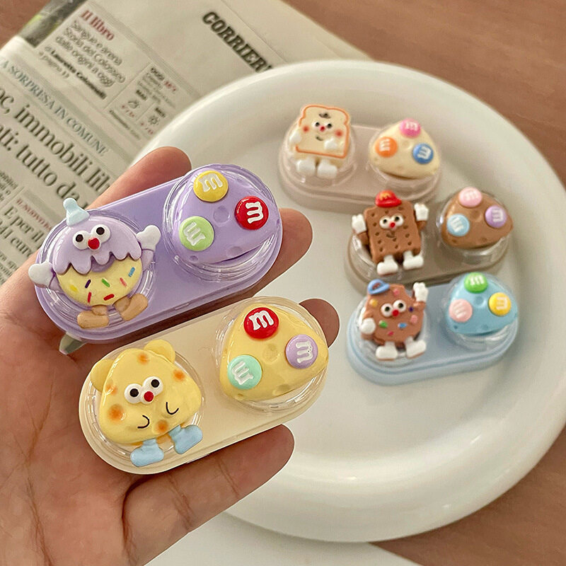 カラコンケース｜可愛い・キャラクター・クッキー・キャンディー・豆・引き出し式・収納ボックス・便利な|undefined