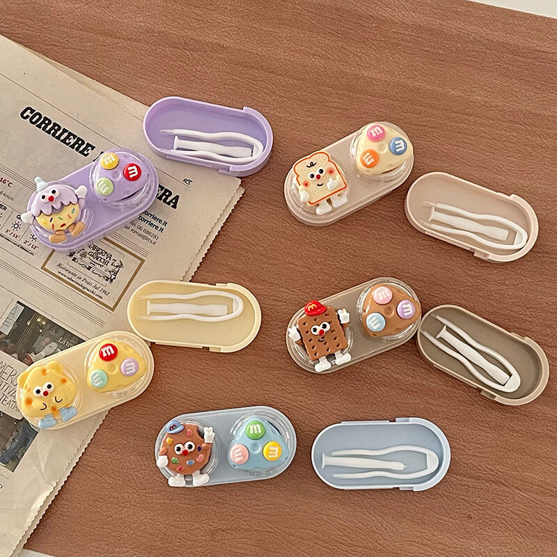 カラコンケース｜可愛い・キャラクター・クッキー・キャンディー・豆・引き出し式・収納ボックス・便利な|undefined