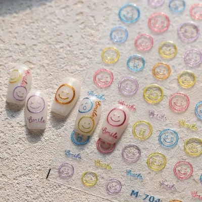 TENSOR NAIL ネイルステッカー｜カートゥーン・笑顔・可愛い・ネイルシール・キラキラ・インスタ風