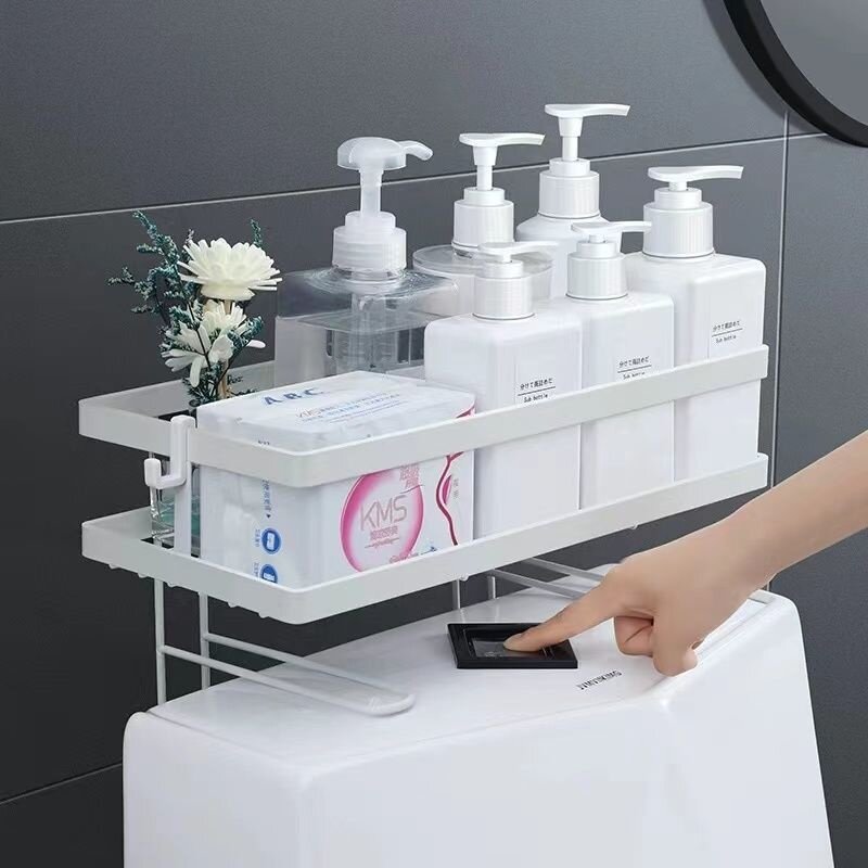 トイレ上部収納ラック｜取り付け不要・バスルーム・収納・トイレ用・収納棚・便利|undefined