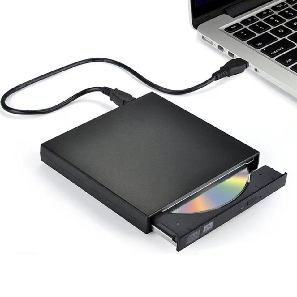 USB2.0外付け光学ドライブ・CD/DVD対応｜ポータブル・ノートパソコン用・汎用・外付け・ディスクドライブ|undefined