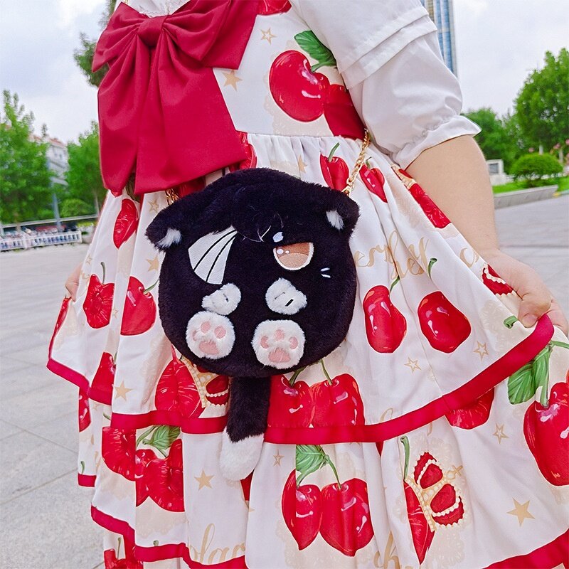 ショルダーバッグ｜アニメグッズ・かわいい・バックパック・文豪・太宰・ネコ・プラッシュ・かわいい・バッグ|undefined