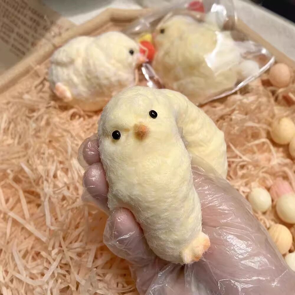 おもちゃ・シリコン・かわいいひよこ・ストレス解消・ふわふわ・ぬいぐるみ・触り心地抜群・癒し系|undefined