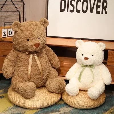 ぬいぐるみ｜かわいい・テディベア・子供用・ギフト・くま・ホワイト・ブラウン・バレンタイン
