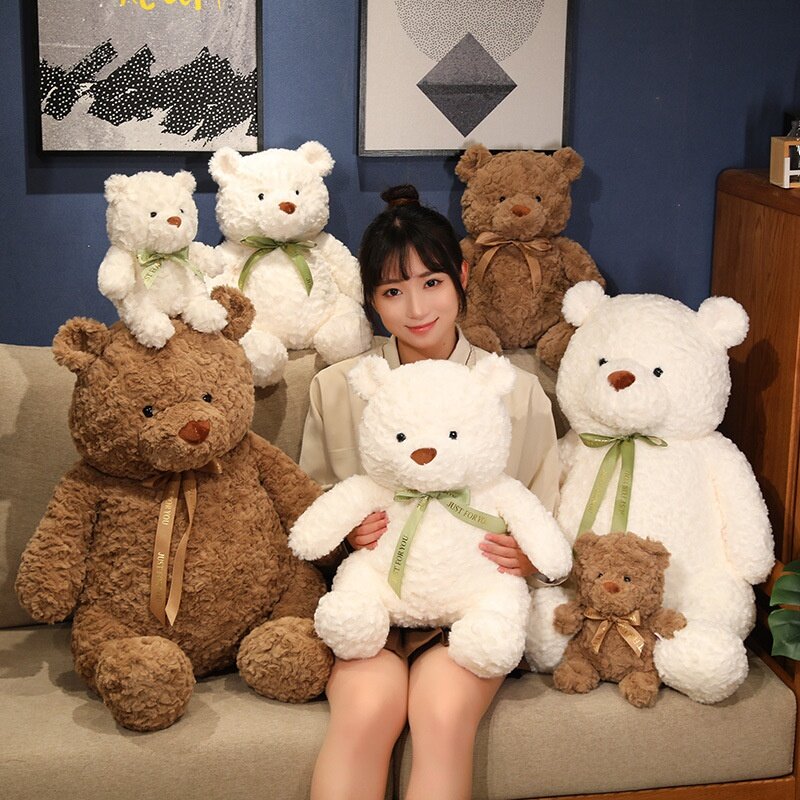 ぬいぐるみ｜かわいい・テディベア・子供用・ギフト・くま・ホワイト・ブラウン・バレンタイン|undefined