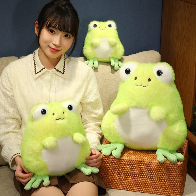 ぬいぐるみ｜微笑み・カエル・かわいい・抱き枕・ソファ・リビング・インテリア・布製・ギフト|undefined