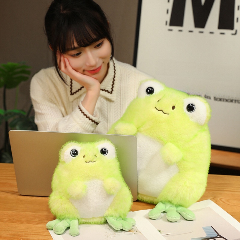 ぬいぐるみ｜微笑み・カエル・かわいい・抱き枕・ソファ・リビング・インテリア・布製・ギフト|undefined
