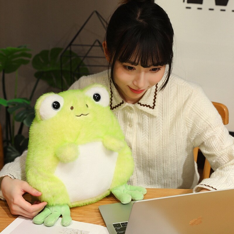 ぬいぐるみ｜微笑み・カエル・かわいい・抱き枕・ソファ・リビング・インテリア・布製・ギフト|undefined