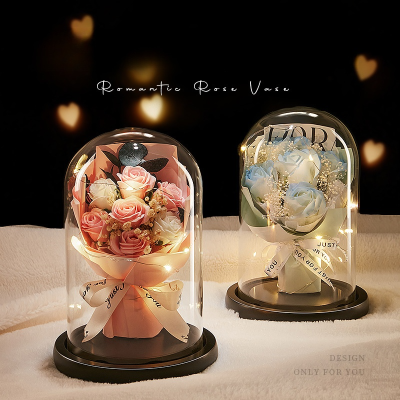 永遠の花束｜ガラスドーム・実用的・プリザーブドフラワー・バレンタイン・ギフト・彼女にギフト・特別な人・大切な人へ・永遠に|undefined