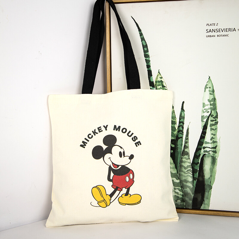 「MESUCA&Disney」キャンバスバッグ｜ミッキー・大容量・シンプル・カジュアル・ショルダーバッグ・新作・カートゥーン・バイカラー・ディズニー正規品|undefined