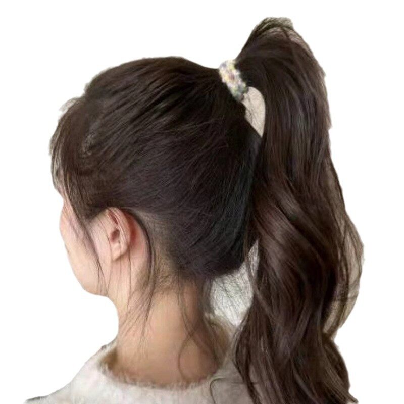 ヘアアクセサリー｜カラフル・レインボー・ドット・ファー・ヘアゴム・女の子・かわいい|undefined