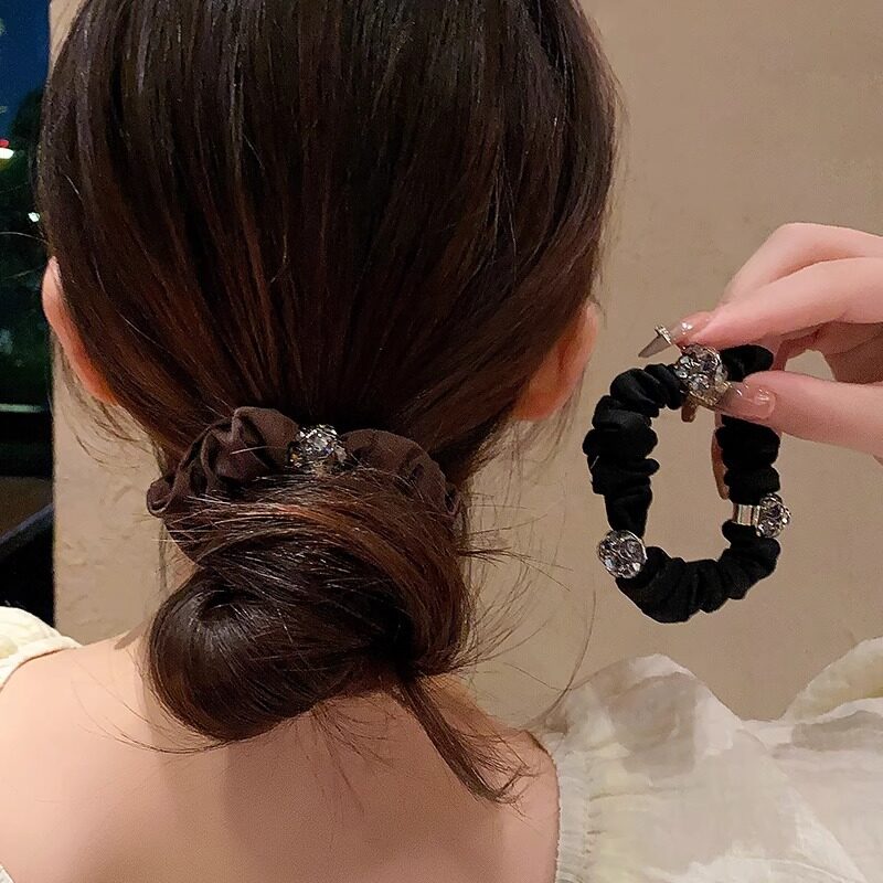 ヘアアクセサリー｜ヘアゴム・エレガント・高弾力・ポニーテール・ファッション・布製|undefined