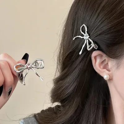 ヘアアクセサリー｜シルバー・水晶・リボン・前髪・クリップ・バナナクリップ