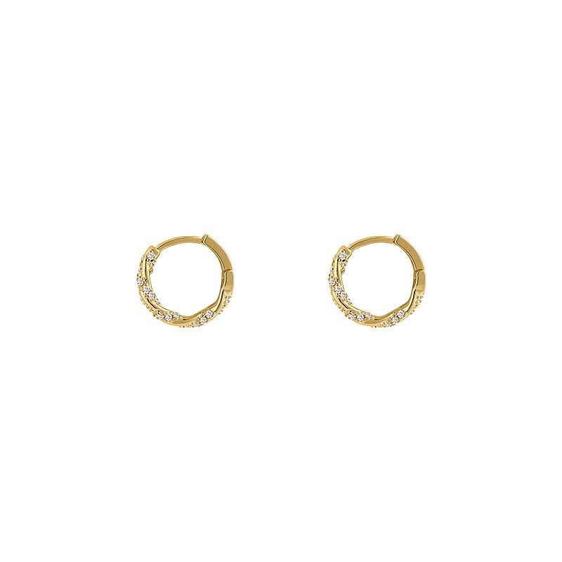 ピアス｜アクセサリー・シンプル・ゴールド・フープ・デザイン感・通勤|undefined