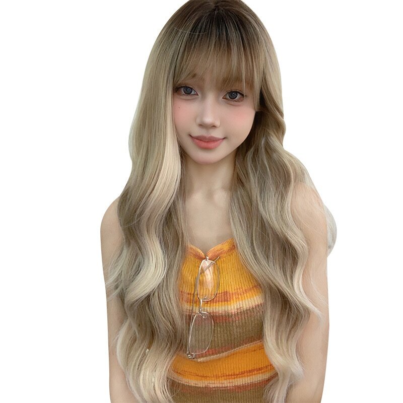 ロングウィッグ｜シーラキャット・大きなウェーブ・ロリータスタイル・ファッション・カール・フルヘッド・リアルな頭皮|undefined