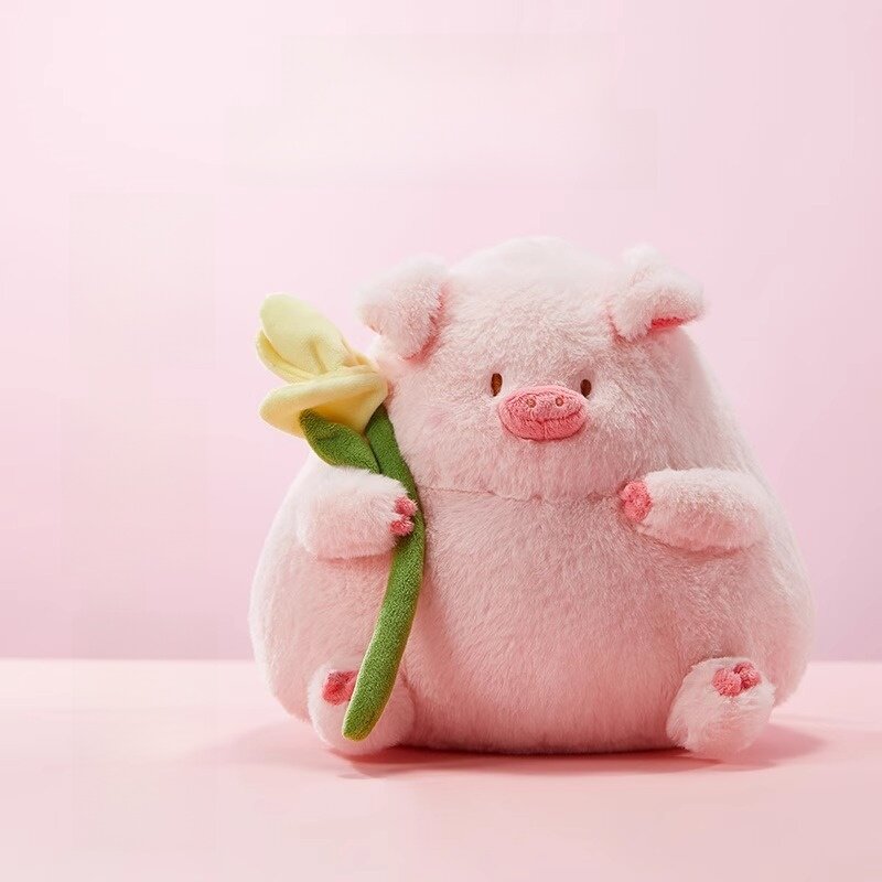 ぬいぐるみ｜豚・かわいい・ギフト・FaFaシリーズ・花・ピンク・フワフワ|undefined